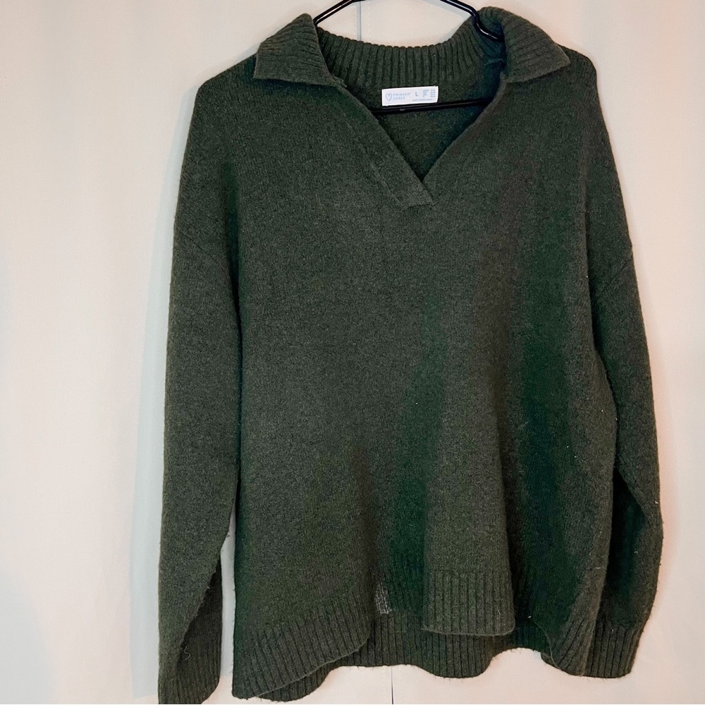 Primark wool blend collared sweater